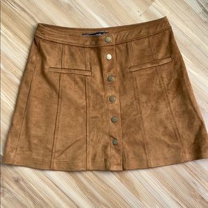 Tan Suede Zara Skirt